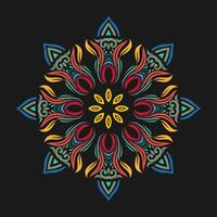 Mandala pattern art background free vector
