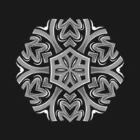 Mandala pattern art background free vector