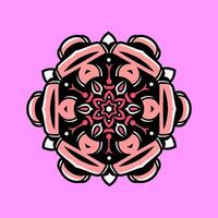 Mandala pattern art background free vector