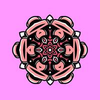 mandala modelo Arte antecedentes gratis vector