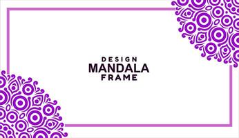 background with mandala frame Free Vector