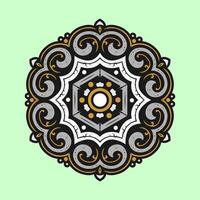Mandala pattern art background free vector