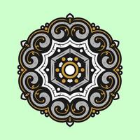 Mandala pattern art background free vector