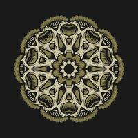 Mandala pattern art background free vector