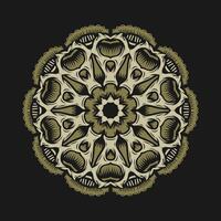 Mandala pattern art background free vector