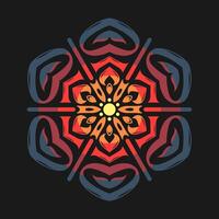 Mandala pattern art background free vector