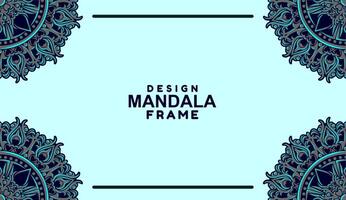 background with mandala frame Free Vector