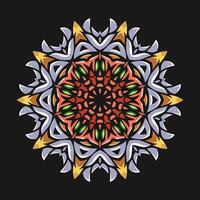 Mandala pattern art background free vector