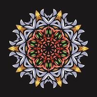 Mandala pattern art background free vector