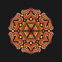 Mandala pattern art background free vector