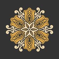 Mandala pattern art background free vector