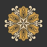 Mandala pattern art background free vector