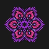 Mandala pattern art background free vector