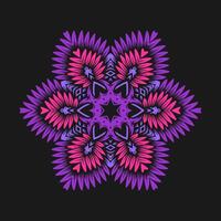 Mandala pattern art background free vector