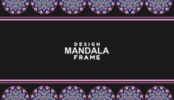 background with mandala frame Free Vector