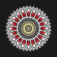 Mandala pattern art background free vector