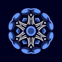 Mandala pattern art background free vector