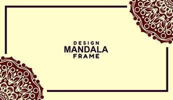 background with mandala frame Free Vector