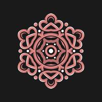 Mandala pattern art background free vector