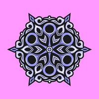 Mandala pattern art background free vector