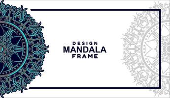 background with mandala frame Free Vector