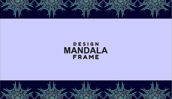 background with mandala frame Free Vector