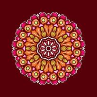 Mandala pattern art background free vector