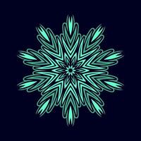 Mandala pattern art background free vector