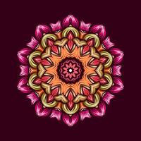 Mandala pattern art background free vector