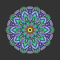 Mandala pattern art background free vector
