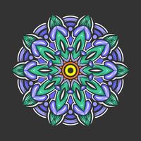 Mandala pattern art background free vector