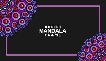 background with mandala frame Free Vector