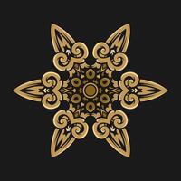 Mandala pattern art background free vector