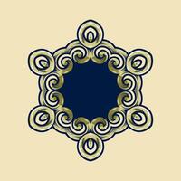 Mandala pattern art background free vector