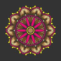 Mandala pattern art background free vector