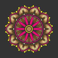 mandala modelo Arte antecedentes gratis vector