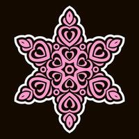 Mandala pattern art background free vector