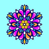 Mandala pattern art background free vector