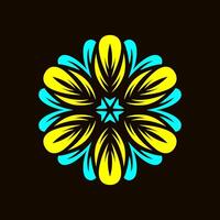 Mandala pattern art background free vector