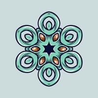 Mandala pattern art background free vector