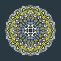 Mandala pattern art background free vector