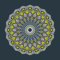 Mandala pattern art background free vector