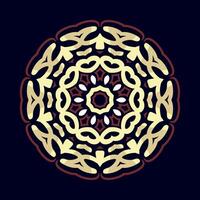 Mandala pattern art background free vector