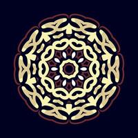 Mandala pattern art background free vector