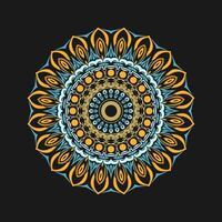 Mandala pattern art background free vector