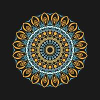 Mandala pattern art background free vector