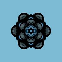 Mandala pattern art background free vector