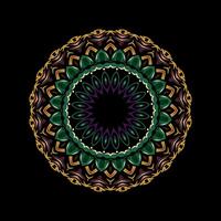 Mandala pattern art background free vector