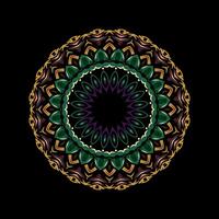 Mandala pattern art background free vector