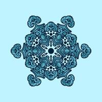 Mandala pattern art background free vector